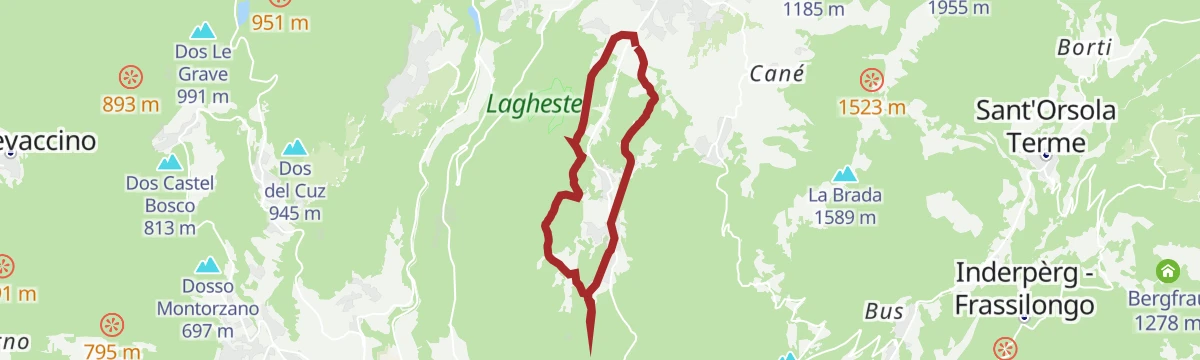 Route map: Between art, sacred and taste in Montagnaga di Piné